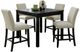 Furniture of America® Kristie Antique Black/White Counter Table Set-0