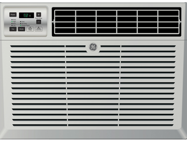 GE Window Mount Air Conditioner-Light Cool Gray-0
