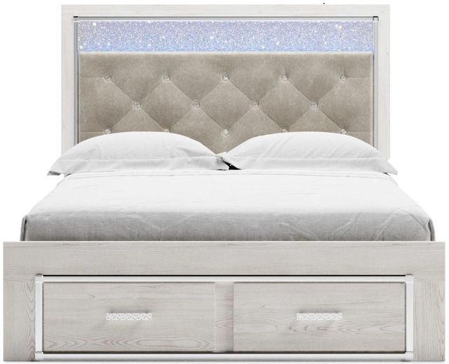 Signature Design by Ashley® Altyra White King Upholstered Storage Bed-1