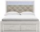 Signature Design by Ashley® Altyra White King Upholstered Storage Bed-1
