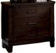 Furniture of America® Bianca Dark Walnut Nightstand-0