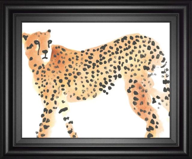 Classy Art Black/Yellow Majestic Cheetah II by June Erica Vess Wall Art-0