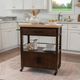 Linon Fino Natural/Walnut Kitchen Cart-1