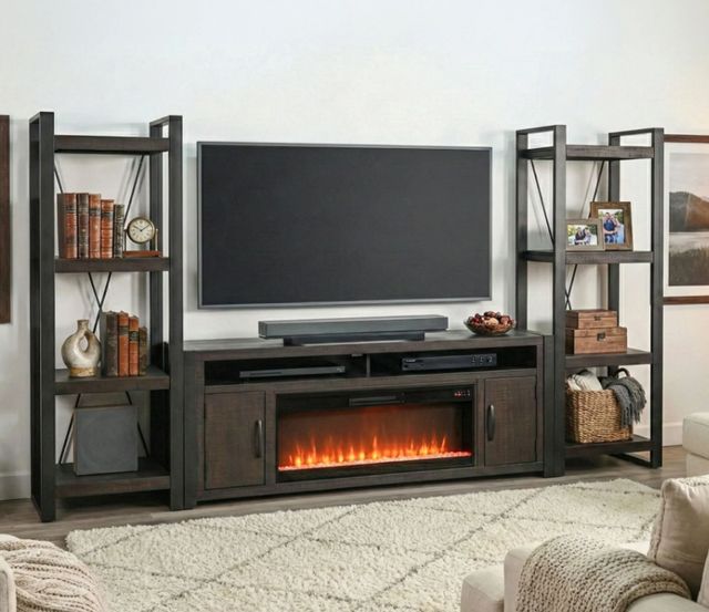 Sunny Designs™ Tobacco Leaf Entertainment Wall-1