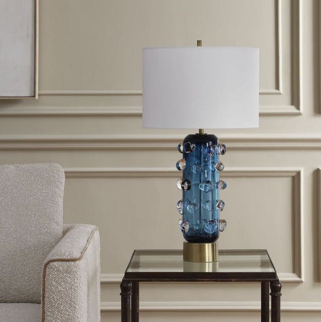 Uttermost® Aura Blue Table Lamp-2