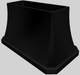 Vent-A-Hood® Designer Series 54" Black Island Range Hood-3