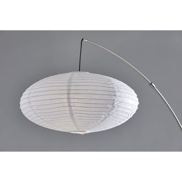 Adesso® Corinne Brushed Steel Arc Lamp-1