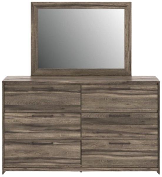Signature Design by Ashley® Elbrim Brown Dresser and Mirror-1