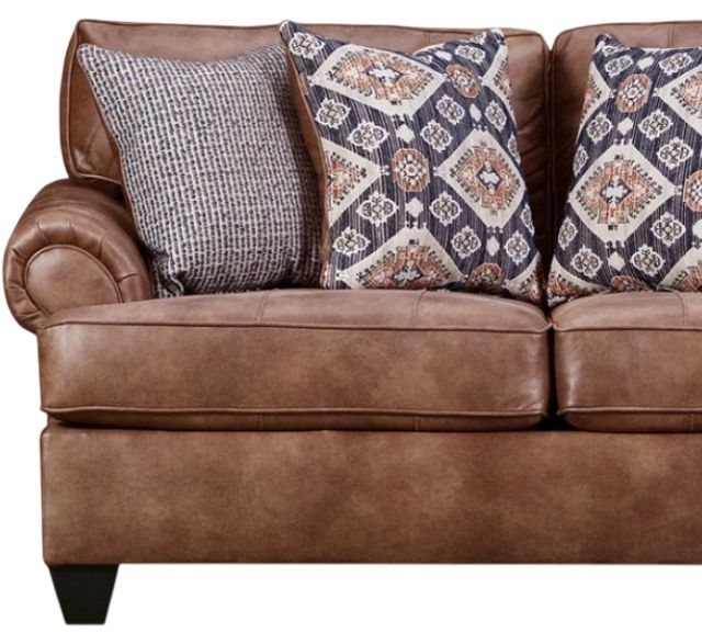 American Wholesale Furniture Eastwood Camel Loveseat-1