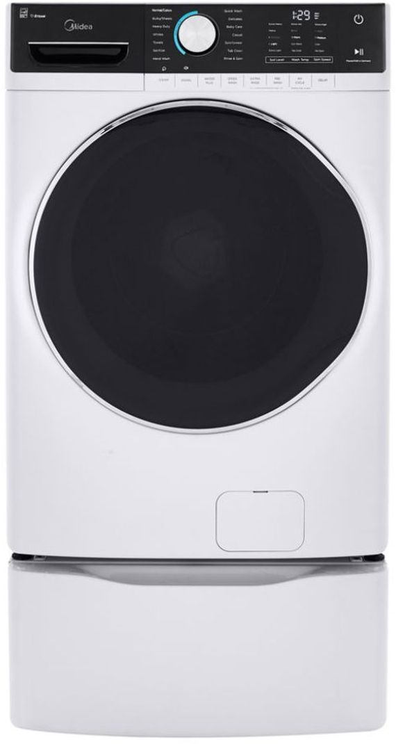 Midea® 5.2 Cu. Ft. White Front Load Washer-3