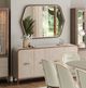 Michael Amini® Houston Gray/Walnut Sideboard and Mirror-1