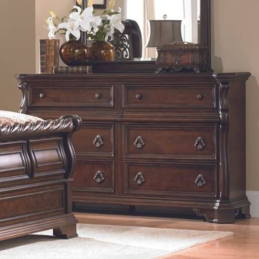 Liberty Furniture Arbor Place Brownstone Double Dresser-1