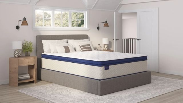 Sherwood® Bedding Vintage, Essentials® Pleasant 15" Wrapped Coil Soft Pillow Top King Mattress-2