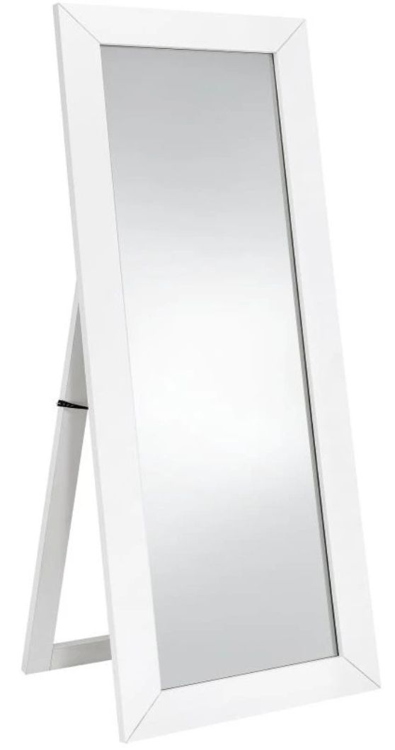 Coaster® Cadence White High Gloss Full Length Mirror-2