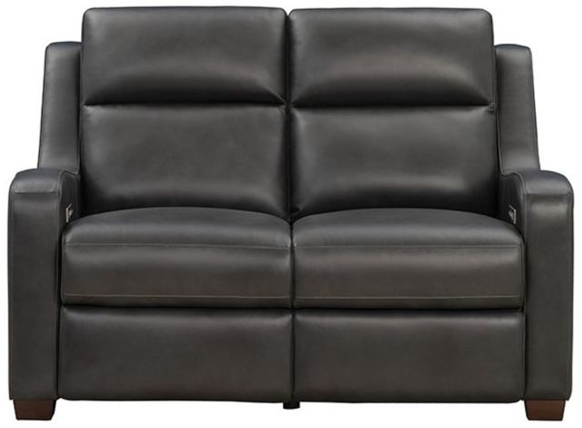 BarcaLounger® Ayden Elway Dark Gray Leather Power Reclining Loveseat-3