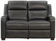 BarcaLounger® Ayden Elway Dark Gray Power Reclining Loveseat-2