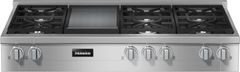 Miele 48" Gas Clean Touch Steel Rangetop