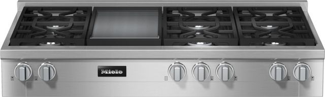 Miele 48" Gas Clean Touch Steel Rangetop