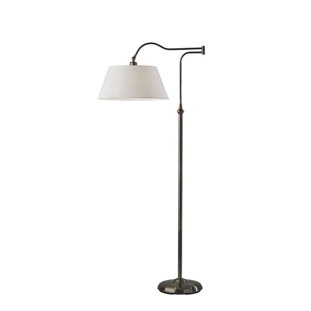 Adesso® Rodeo Antique Pewter Floor Lamp-0