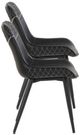 Linon August 2-Piece Black Dining Chair Set-4