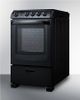 Summit® White Pearl Series 24" Black Slide-In Electric Range-3