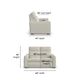 Flexsteel Ava Triple Power Reclining Loveseat-1