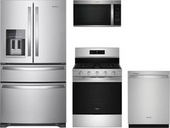 Whirlpool® 4 Piece Stainless Steel Kitchen Package