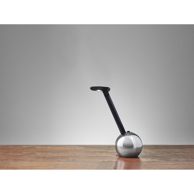 Adesso® Ads360 Kiu Chrome and Black Led Desk Lamp-1
