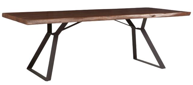 Home Trends & Design London Loft Antique Zinc/Walnut Dining Table-0