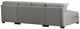 Emerald Home Analiese 3-Piece Light Gray U-Shape Double Chaise Sectional-4