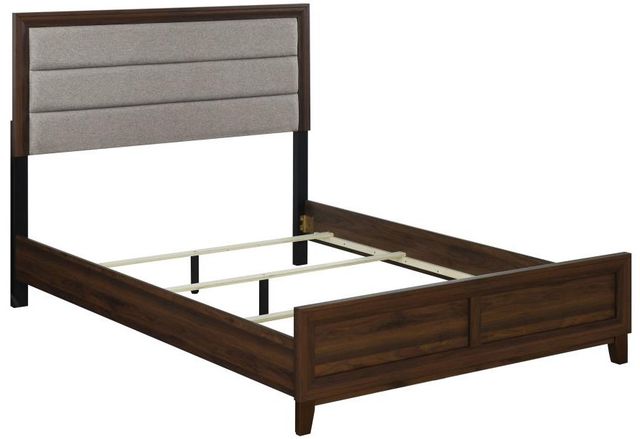 Coaster® Welsley 4-Piece Taupe/Walnut California King Bedroom Set-1