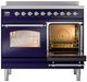 Ilve® Nostalgie II Series 40" Blue Pro Style Induction Range-3