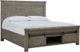 Signature Design by Ashley® Brennagan 5-Piece Gray Queen Storage Panel Bed Set-1