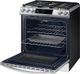Samsung Bespoke White Glass Slide In Gas Range w/ Air Fry + TRAY INCLUDED, True Convection, 22k Burner, Coversion Broiler, Dehydrator & Reversible Griddle-4