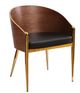 VIG Furniture Modrest Claret Black/Walnut Accent Chair-0