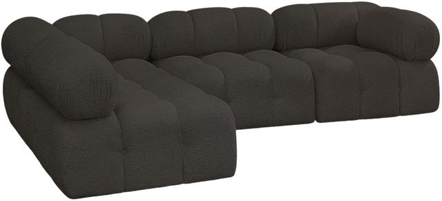 Meridian Furniture Ames 4-Piece Brown Sectional-0