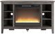 Signature Design by Ashley® Arlenbry Gray Corner TV Stand with Electric Fireplace-1