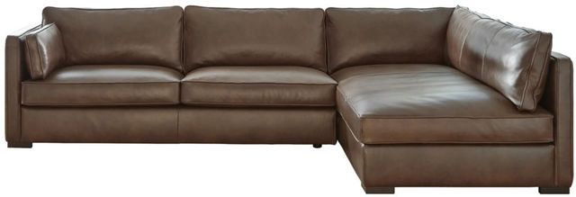 Signature Design by Ashley® Kiessel 2-Piece Chocolate Right-Arm Facing Sofa Sectional and Chaise-0