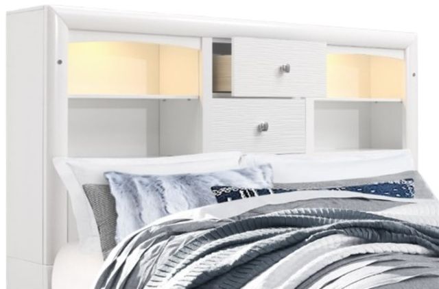 Global Furniture USA Jordyn White Queen Storage Panel Bed-2