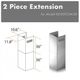 ZLINE 36" Stainless Steel Chimney Extension-2