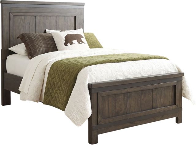 Liberty Furniture Thornwood Hills 3-Piece Rock Beaten Brown Twin Youth Panel Bedroom Set-1