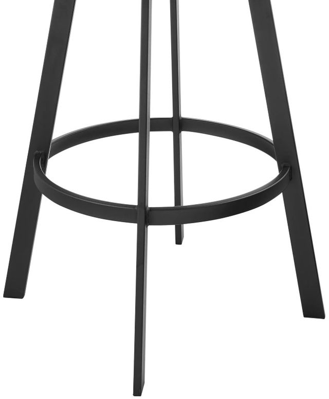 Armen Living Idris Walnut/Vintage Black Barstool-4