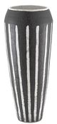 Currey & Company Chibuto Textured Black/White Urn-0