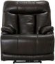 Catnapper® Naples Chocolate Power Recliner with Extended Ottoman-1