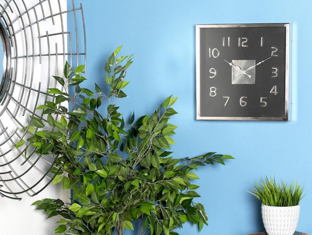 Deco Marche Black 14" Wall Clock-3