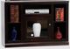 American Heartland Manufacturing Poplar 46" TV Stand with Bookcase Sides-0
