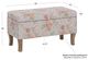 Linon Stephanie Aqua Floral/Rustic Gray Storage Bench-3