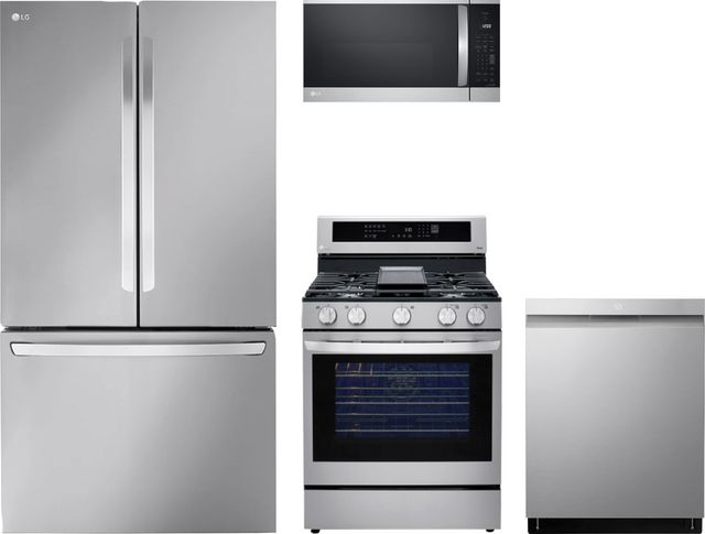 LG 4 Piece PrintProof™ Stainless Steel Kitchen Package-0