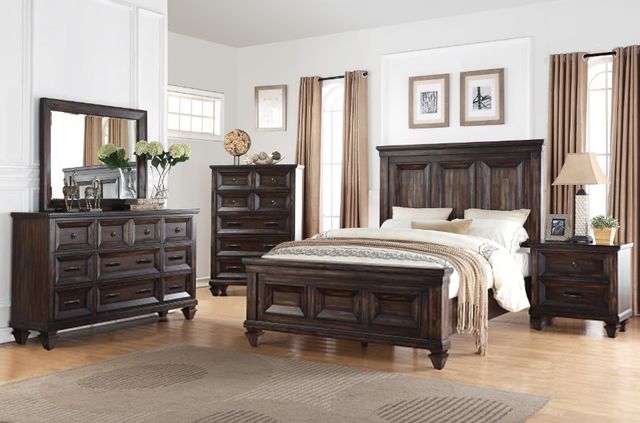 New Classic® Home Furnishings Sevilla Walnut Dresser and Mirror Set-1