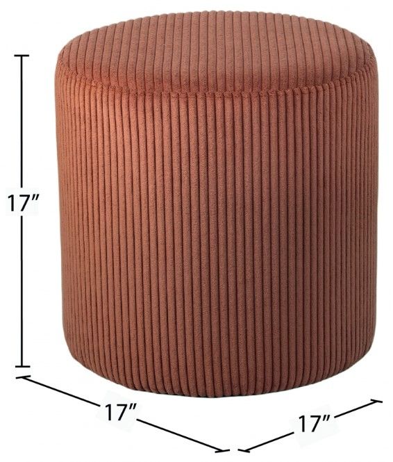 Meridian Furniture Roy Cognac Ottoman-2